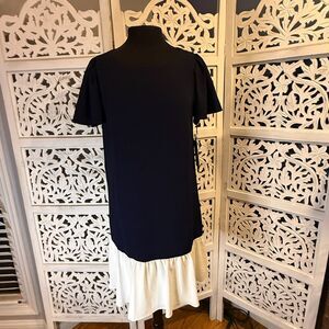 NWT Harper Rose Dark Blue and White Size 12 Drop Waist Dress